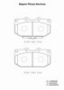 NPS S360U24 Brake Pad Set, disc brake